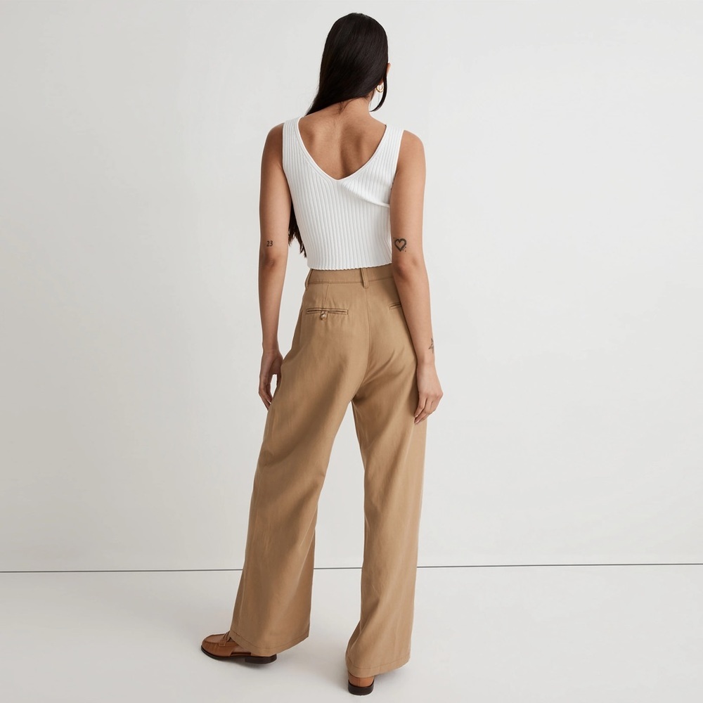 Madewell - The Harlow Wide-Leg Pant - Seed Khaki - Picture 3 of 15